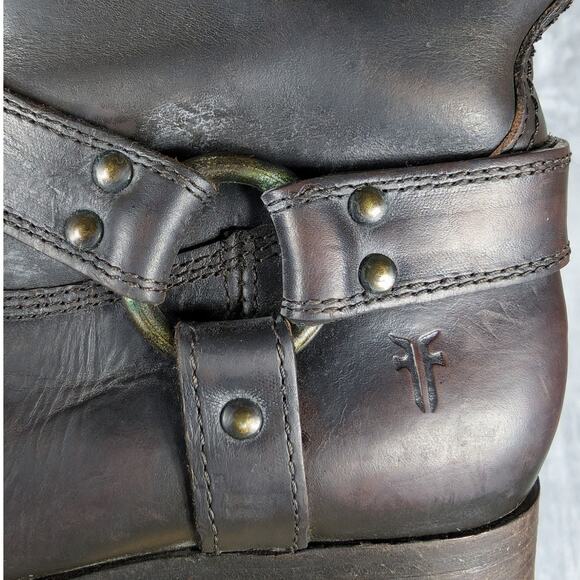 Frye Dark Brown Leather Ankle Boots - Picture 13 of 15
